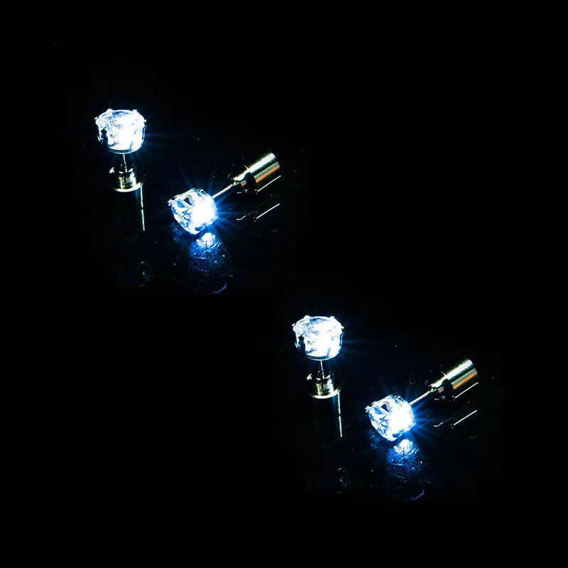 1/5Pair LED Earring Bar Club Glowing Earring Girl Women Ear Accessories Light up Bling Ear Stud Gogo Dance Fashion Jewelry