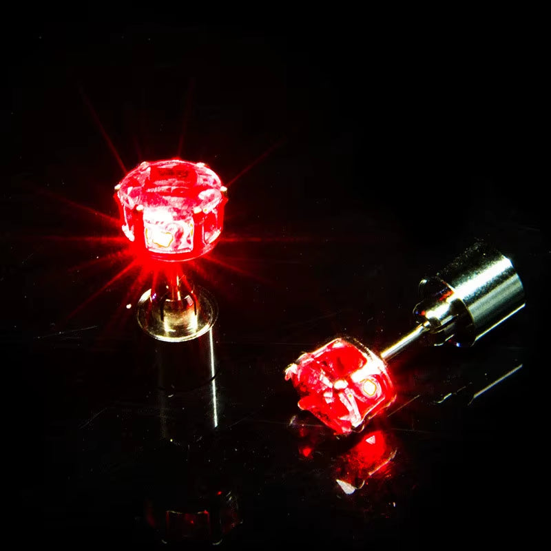 1/5Pair LED Earring Bar Club Glowing Earring Girl Women Ear Accessories Light up Bling Ear Stud Gogo Dance Fashion Jewelry