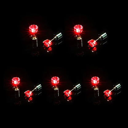 1/5Pair LED Earring Bar Club Glowing Earring Girl Women Ear Accessories Light up Bling Ear Stud Gogo Dance Fashion Jewelry