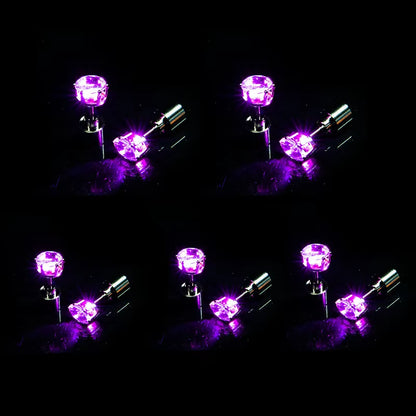 1/5Pair LED Earring Bar Club Glowing Earring Girl Women Ear Accessories Light up Bling Ear Stud Gogo Dance Fashion Jewelry