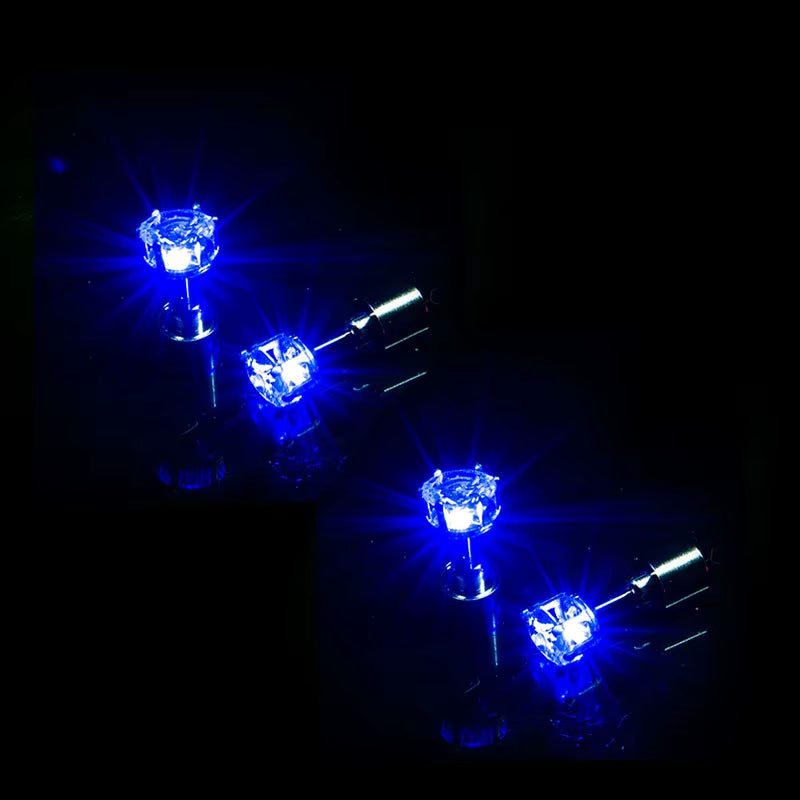 1/5Pair LED Earring Bar Club Glowing Earring Girl Women Ear Accessories Light up Bling Ear Stud Gogo Dance Fashion Jewelry