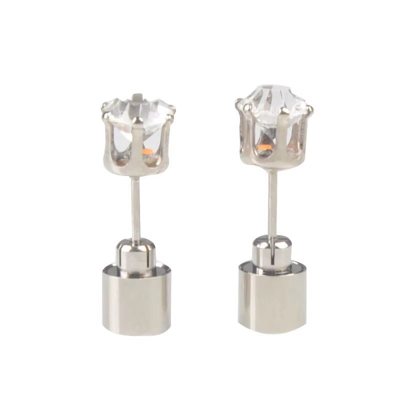 1/5Pair LED Earring Bar Club Glowing Earring Girl Women Ear Accessories Light up Bling Ear Stud Gogo Dance Fashion Jewelry