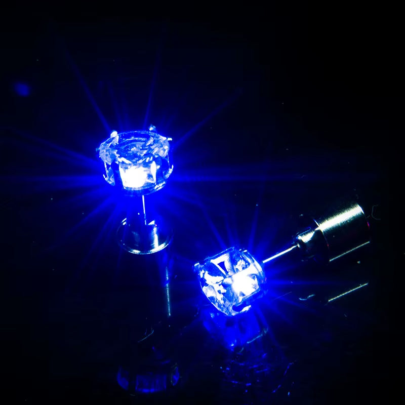 1/5Pair LED Earring Bar Club Glowing Earring Girl Women Ear Accessories Light up Bling Ear Stud Gogo Dance Fashion Jewelry
