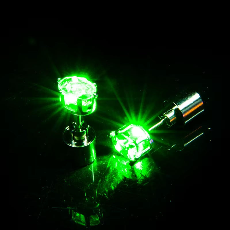 1/5Pair LED Earring Bar Club Glowing Earring Girl Women Ear Accessories Light up Bling Ear Stud Gogo Dance Fashion Jewelry